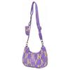 New MLB Plush Combo Bag, Crossbody Bag, Shoulder Bag Regular Women's Purple Yellow Color Block 7ABQM0126-50LDS