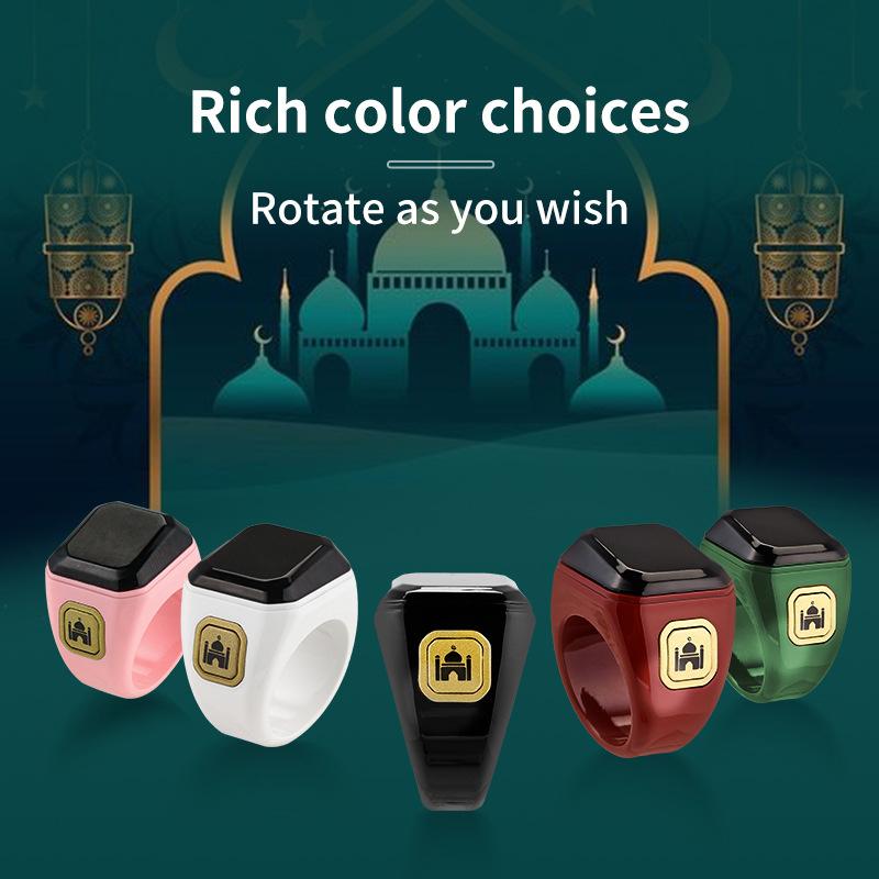 Muslimischer Smart Ring Tally Tasbeeh Zähler 5 Gebetszeit Erinnerung Bluetooth Lautsprecher