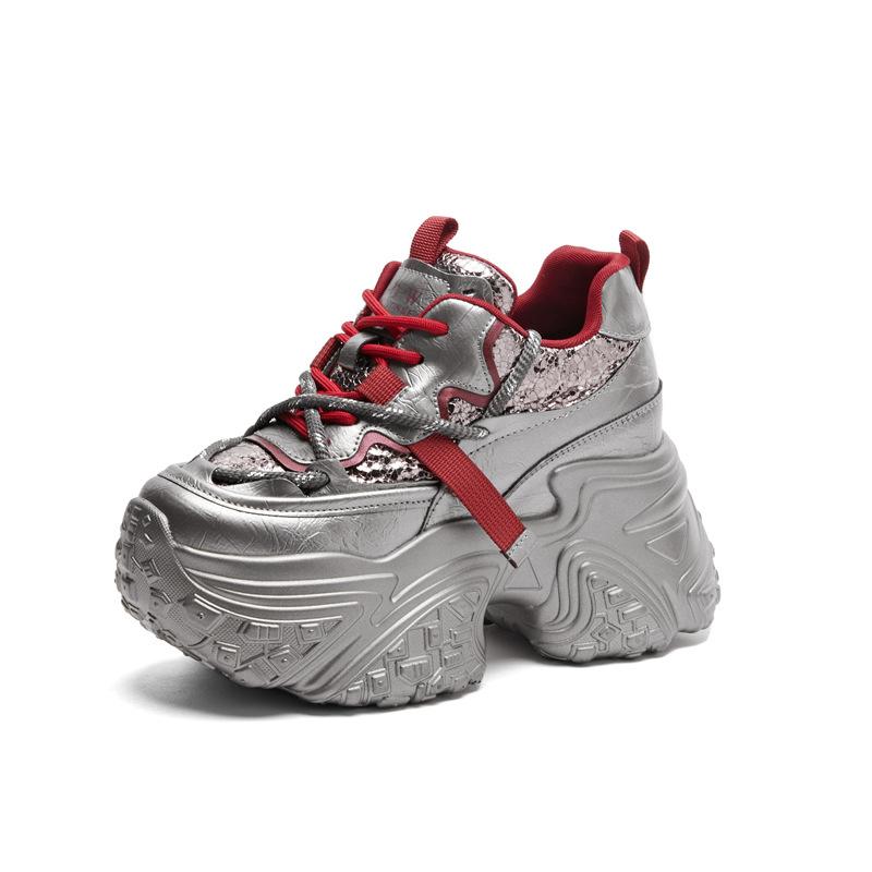 

Маленький человек толстая подошва внутренняя высота увеличение 8см кроссовки женские повседневные спортивные туфли 36