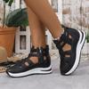 New Fashionable Casual Cutout Platform Wedge Sandals for Women Summer Casual Footwear