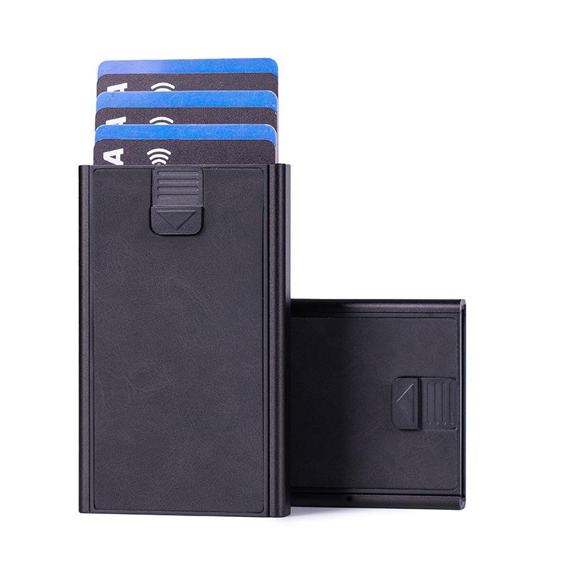 

Алюминиевый сплав кредитная карта щетка против кражи rfid визитница автоматическая карта отслеживатель выталкивания сумка для банковских карт
