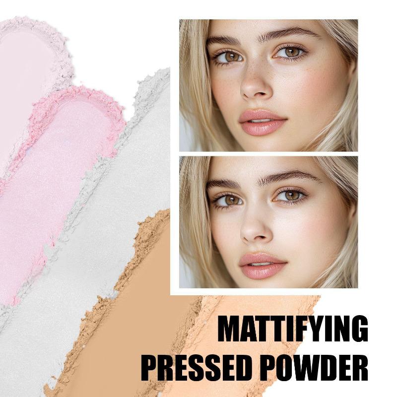 5 Color Luxury Powder for Women Face Foundation Pearlescent Powder Bottle Loose Powder Authentic Oil-Control Beauty Make Up Art Tools