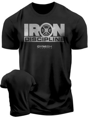 Summer Mens Gym Training High Quality Letter Printed Comfortable Breathable Round Neck Tshirt Outdoor Sports Tops