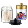 4 Teile/satz Klarglas Lagerung Jar Badezimmer Kommode Lagerung Container Eitelkeit Make-Up Arbeitsplatte Organizer