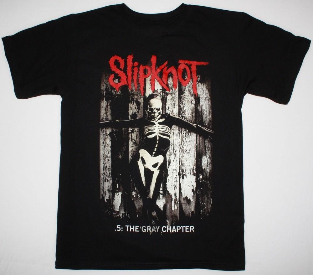SLIPKNOT .5 THE GREY CHAPTER Хлопок Черный Все Размеры Футболка Для Мужчин TT231 Унисекс Футболка XXXXL