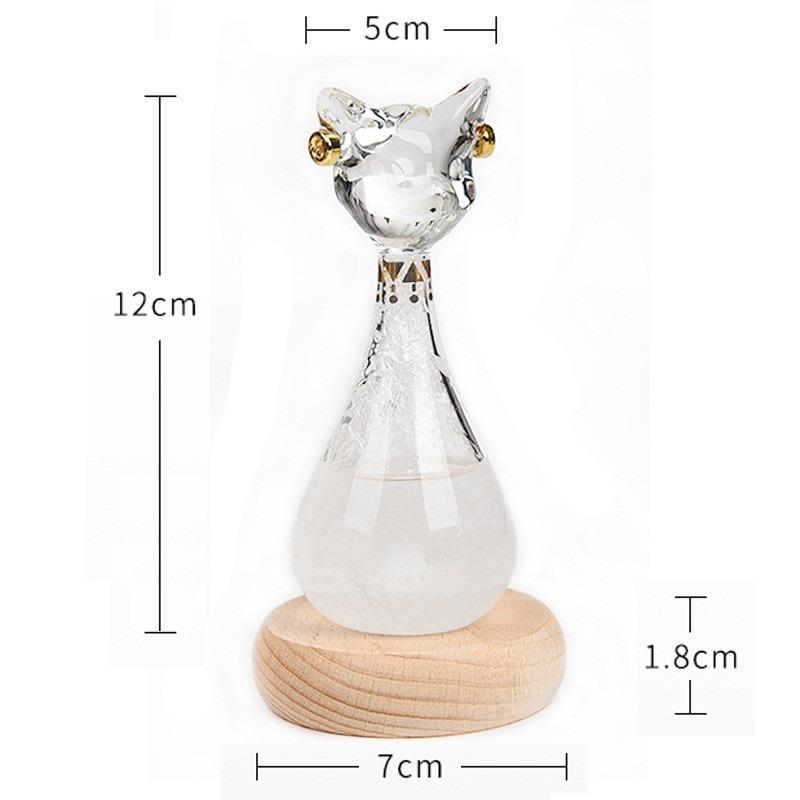 1PC Weather Forecast Bottle Anderson Cat Storm Bottle Birthday Gift Gift Egyptian Cat Weather Bottle