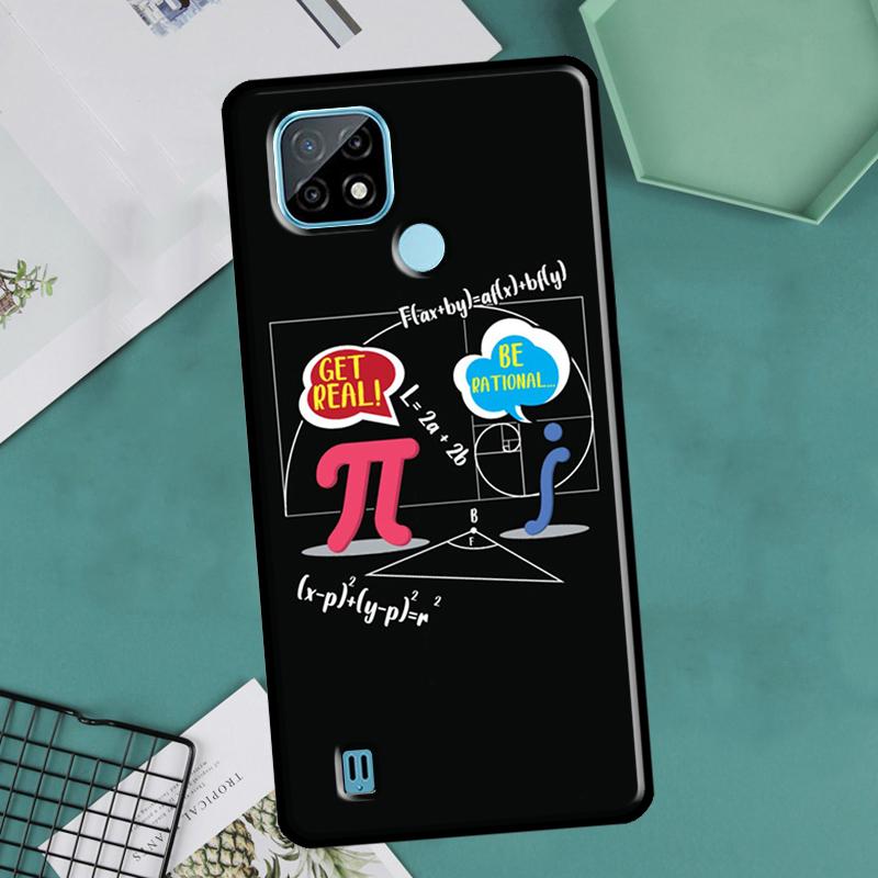 Math Formula Pi For OnePlus 10 9 Pro 8T 9R 10R Nord2 Case For Realme 8 Pro 9 GT Neo 3 2 Master 8i 9i Cover