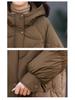 Women's Winter Short Down Jacket 2024 - New Popular Style, Petite Mom Thickened Warm White Duck Down Coat