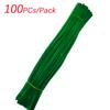 100/300PCS Creative Wires Chenille Wire Pipe Flower Headband Colorful DIY Plush Stem Wired Twist Stick  DIY Handmade Toy Materia