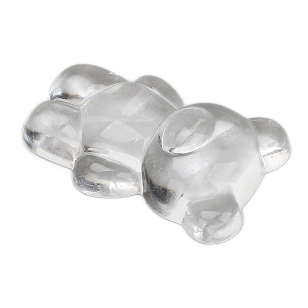 50pcs Nail Polish Color Card Transparent Acrylic Cute Cartoon Bear Shaped Nail Art Color Display Card