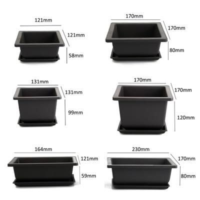 Succulent Flower Pot Square Rectangular Plastic Bonsai Flowerpot Garden Tool