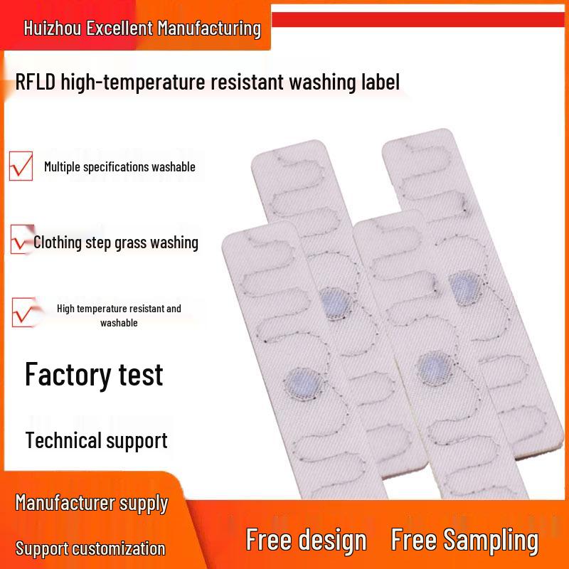 

UHF High-Temperature Resistant RFID Laundry Tag for Hotel & Hospital Linens 56*10 Thin: Thin RFID UHF Label