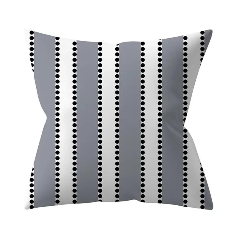 Home Decor Geometric Patterns Digital Printed Pillow Covers Pattern Cushion Cover Suitable for Sofa Bedroom Car Pillow Cover