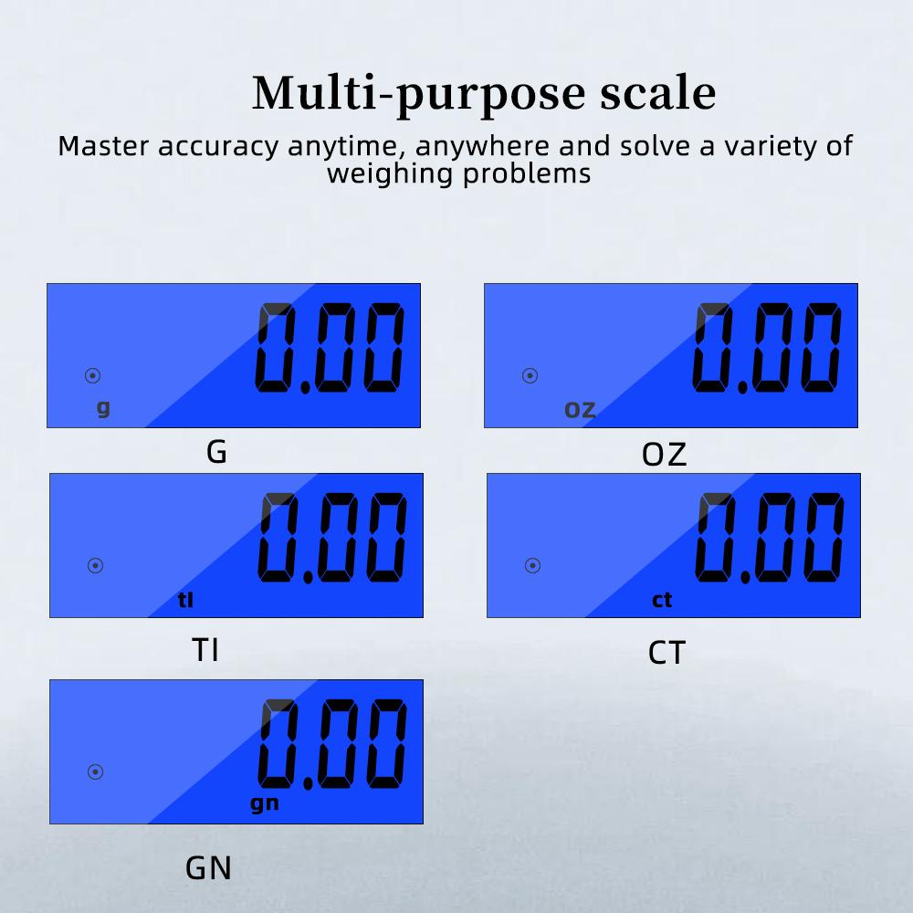 Mini Electronic Scales 0.01g 200g High Precision Portable Digital Pocket Scale for Jewelry Gold Sterling Silver Balance Gram