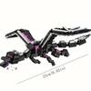 246 Stück Schwarzer Pixel Drache Filmmodell Bausteine, Halloween-Geschenke, Weihnachtsgeschenke, Geburtstagsgeschenke