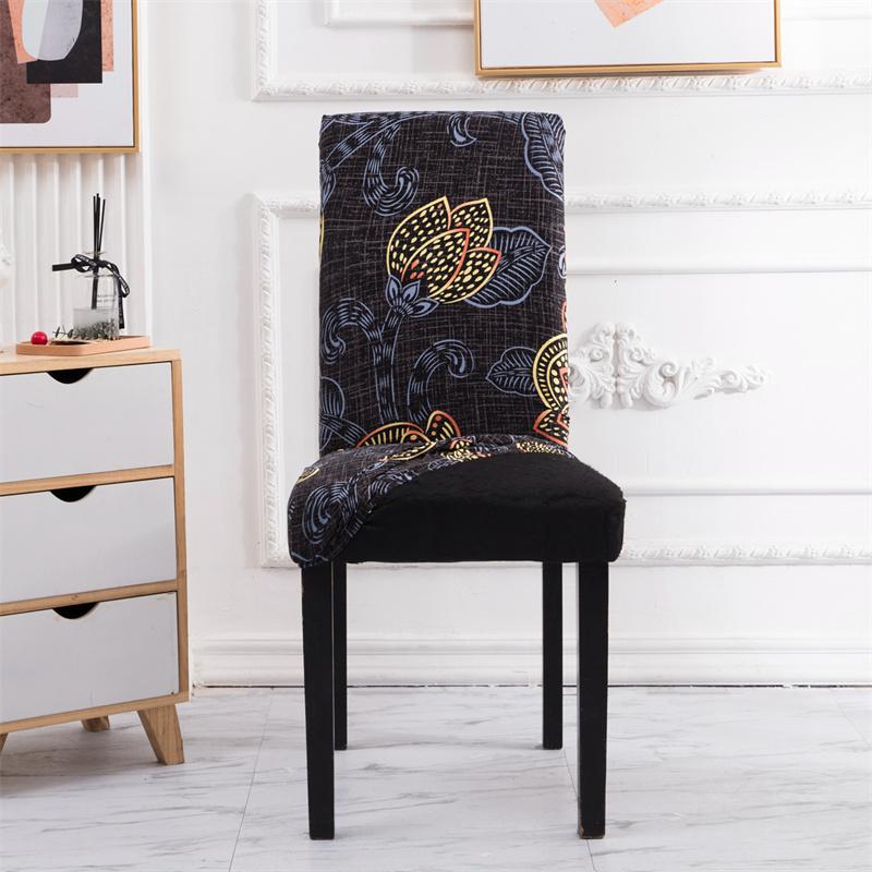 Geometry Chair Cover Flexible Stretch Spandex Chair Cover For Dining Room Restaurant Weddings Banquet Hotel Elastic Chair Cover for Home
