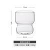 Vertical Pattern High Borosilicate High Temperature Resistant Glass Milk Coffee Glass Chubby Retro Water Cup Juice Single Layer Cup