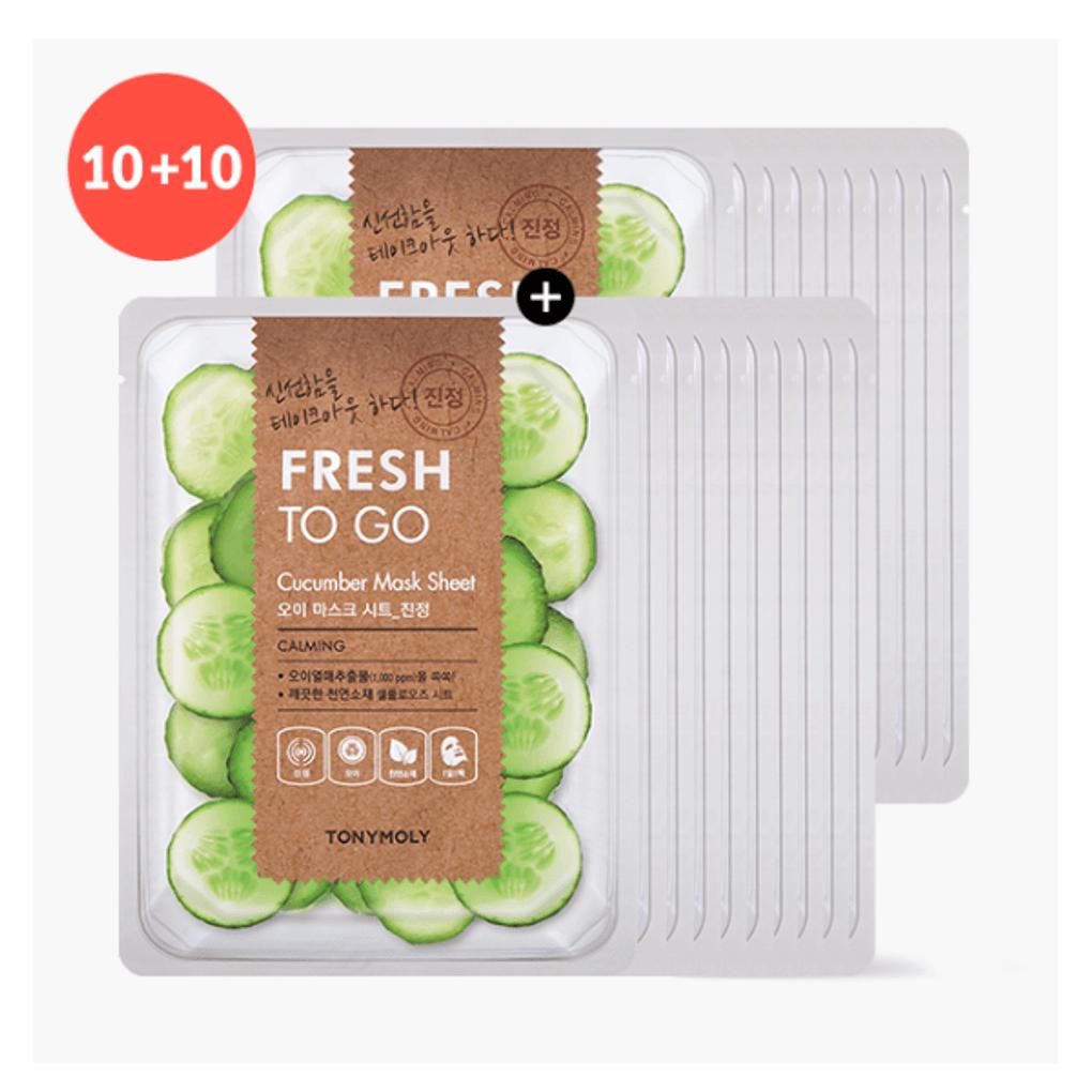Tony Moly Fresh To Go Mask Sheet Cucumber (10+10)