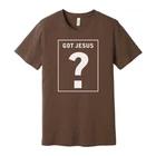 Christian Unisex Graphic T Shirt With Got Jesus Question Mark Box Design For Bel S