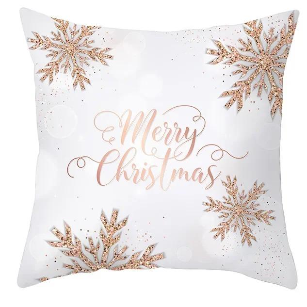 Christmas Themed Pillowcases Car Accessories Office Santa Claus Living Room Sofa Home Pillowcases