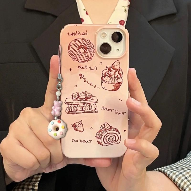Trendy Core Bag Decoration Lovely Fruit Pendant Keychain Phone Chain Accessory