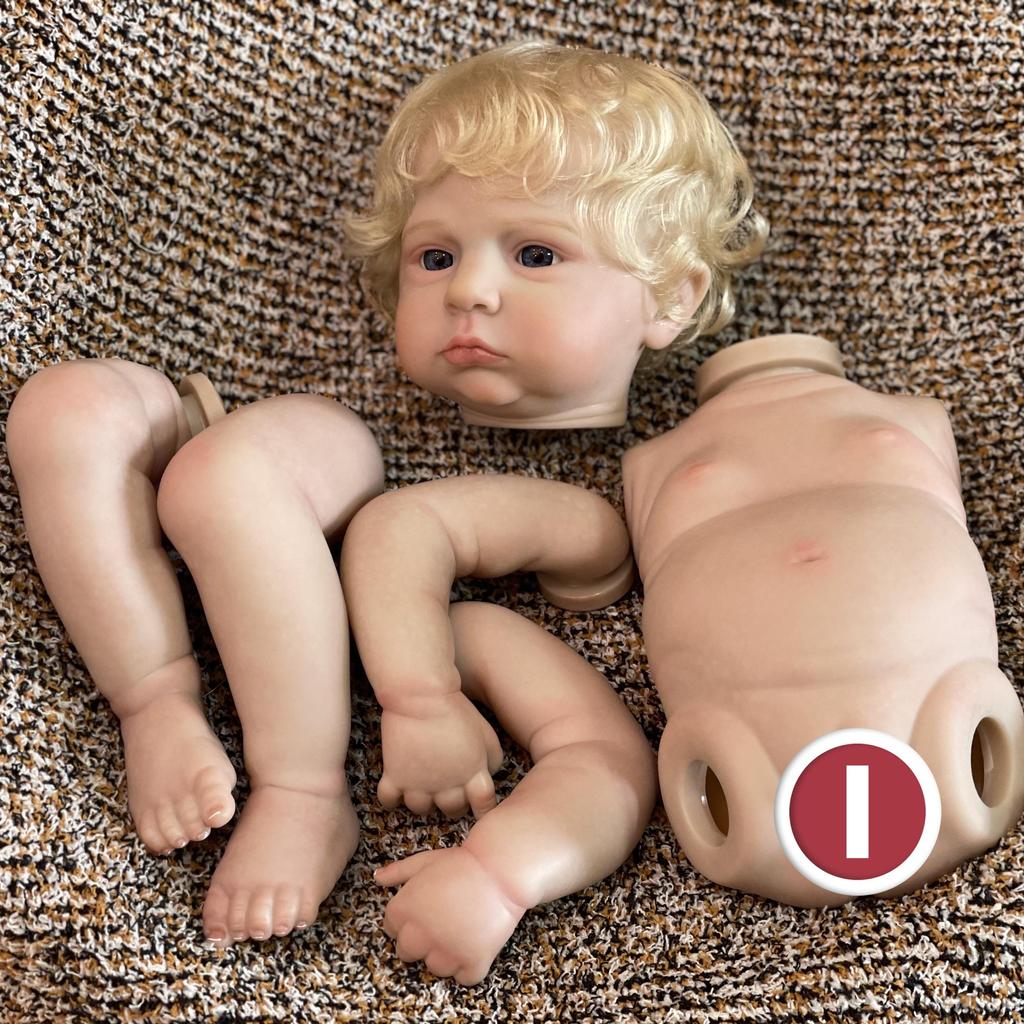 18-20palcový Cameron Reborn chlapec a dívka Celotělový měkký vinyl s 3D malovanými žilkami Viditelné realistické skutečné znovuzrozené panenky a sady nenabarvených panenek