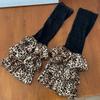 New Winter Warm Leopard Print Leg Warmer for Women Vintage Y2K Subculture Personality Long Sock Fashion Spicy Girl Boot Covers