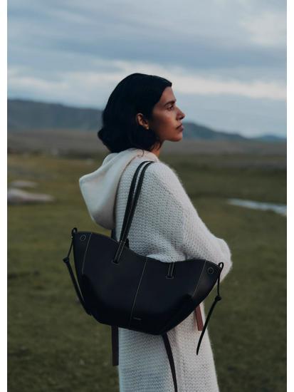 Bolso Tote Polene Bolingne Cyme: Bolso de Mano Grande y Pequeño de Moda para Mujer