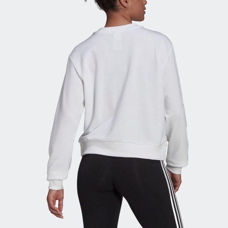 Adidas Sweatshirts Women's White Crew Neck Moderate Regular HD1783