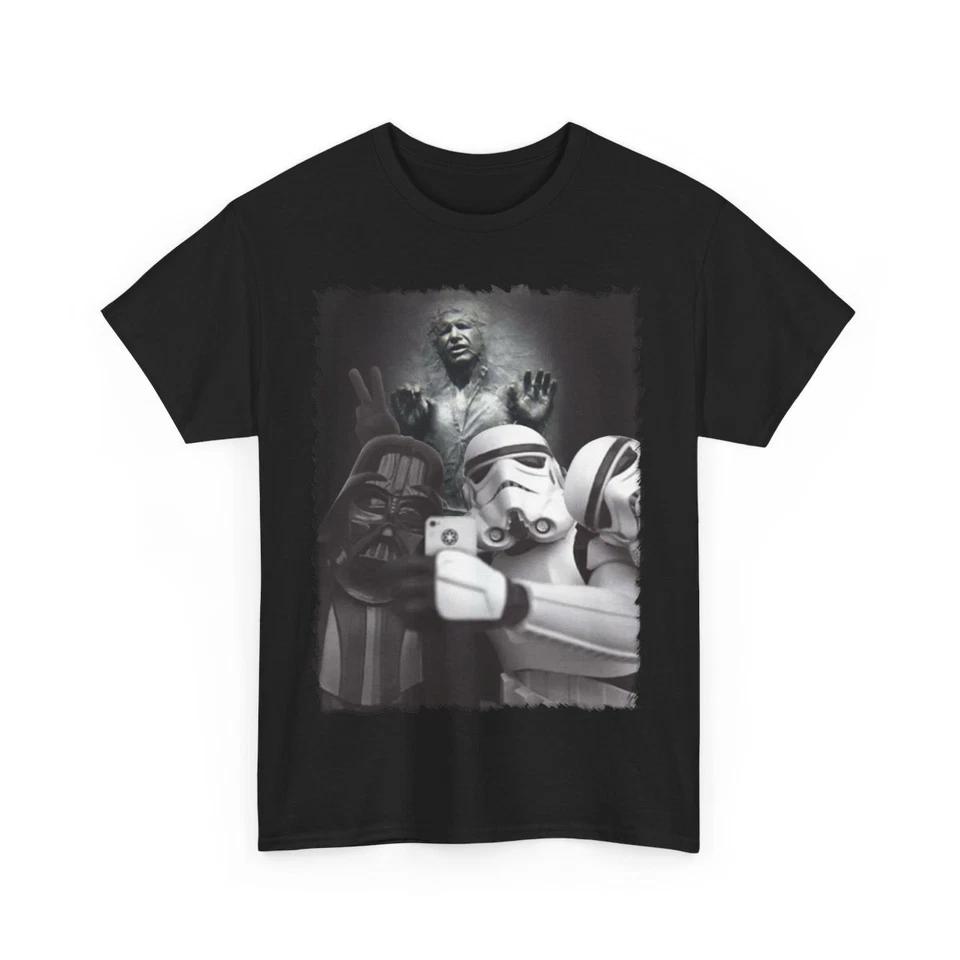 Darth Vader, Storm Trooper, Han Solo Selfie |Star Wars |Unisex Premium T-Shirt S