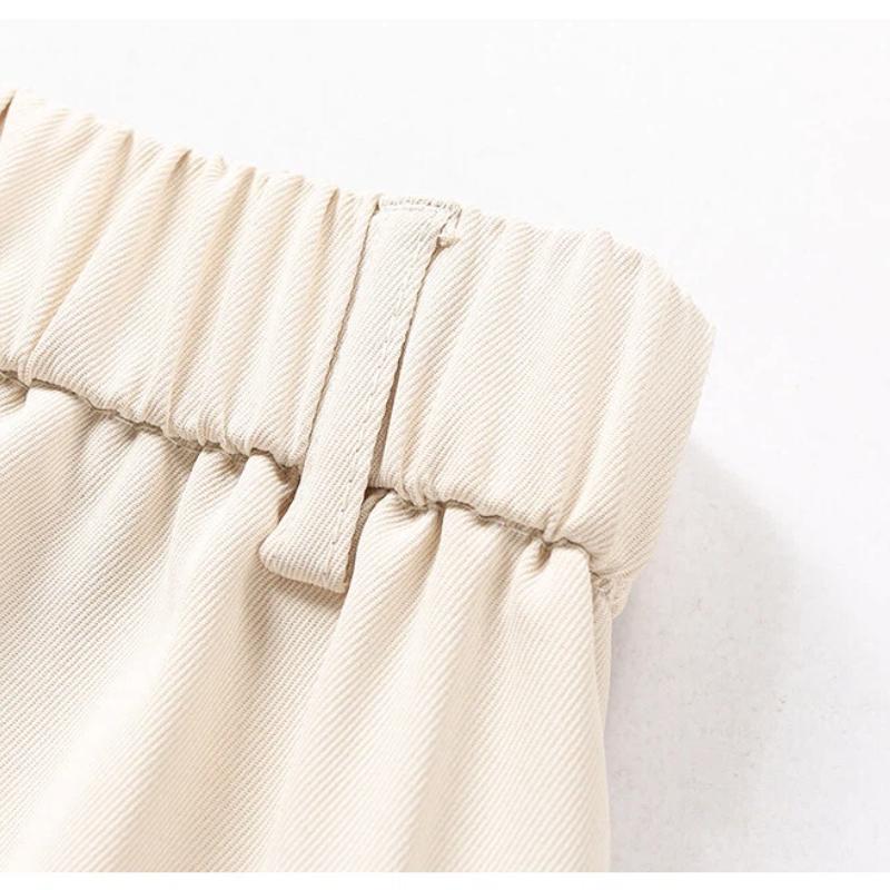 Spodnie Męskie Casualowe Jednokolorowe Proste Luźne na Wiosnę i Jesień Uniwersalne Szerokie Nogawki