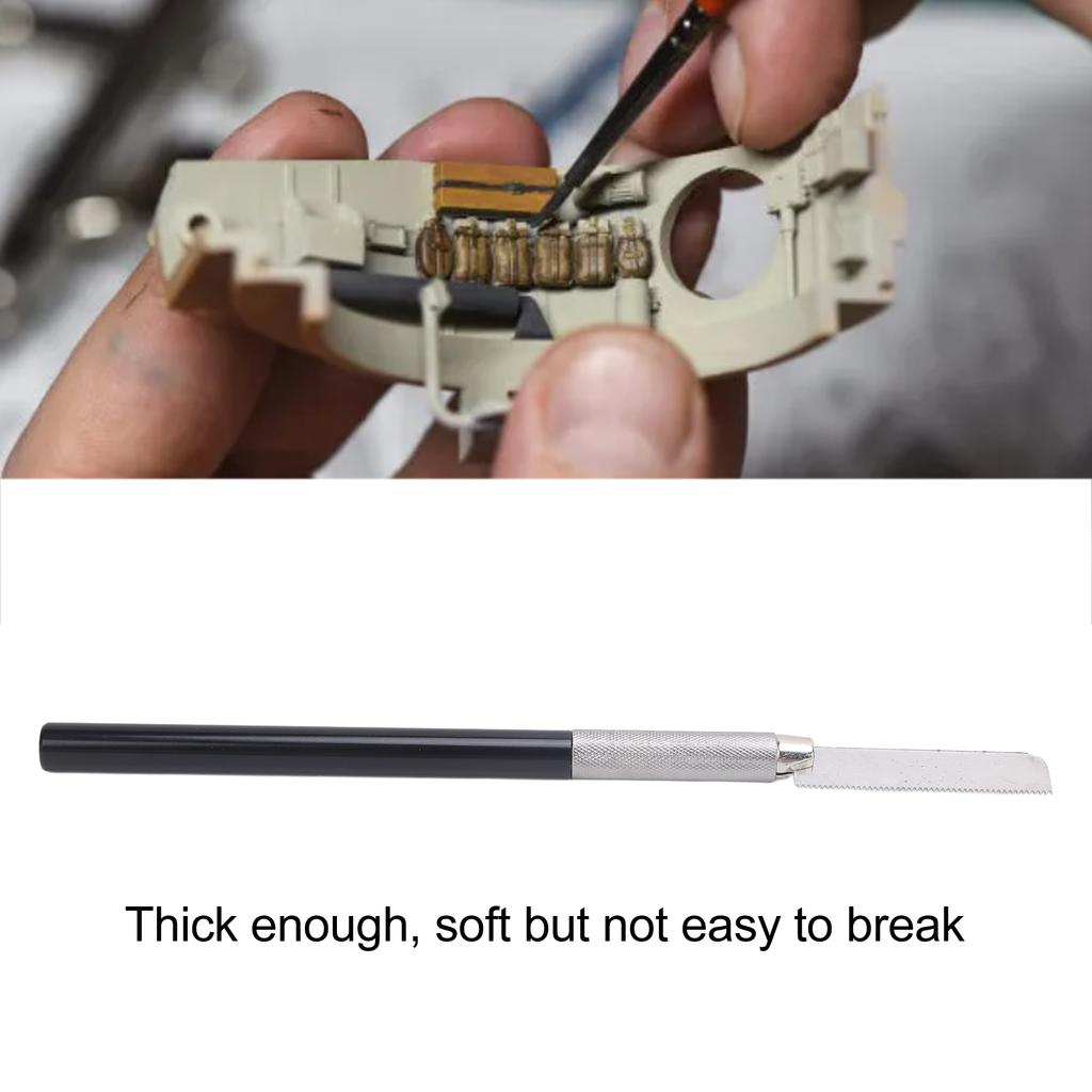 Mini Hand Saw Comfortable Grip Steel with 2 Blades DIY Handheld Craft Saw for Model Process Woodworking