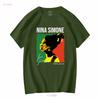Maglietta Hot Nina Simone Mese della Storia Nera Per Fan Unisex S 5xl T 1cm1071 Maniche Lunghe O Corte Vintage Lavata Grafica Streetwear