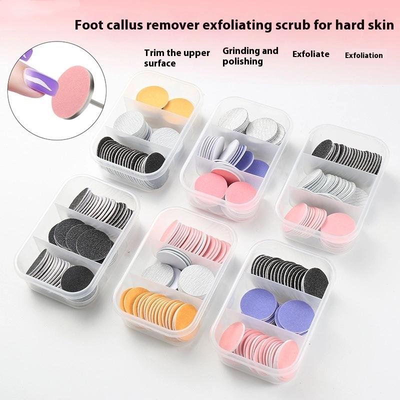 25 MM Pedicure Disc With Replaceable Sanding Paper Set For Calluses Removal Electric Universal Foot Files Dead Skin Cleaner Tool