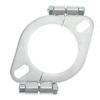 Compatible with Flange Repair, Silver Steel 2.5" / 63 Mm Split Flat Oval Flange Connection Replacement Accessory, Compatible with Exhaust Flange