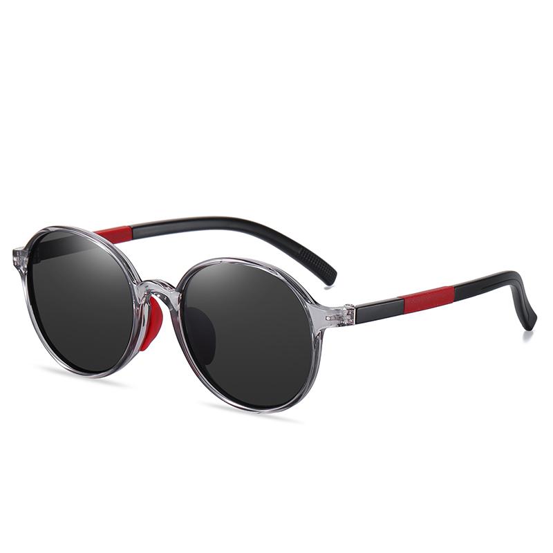 Tr90 Oval Polarized Myopia Sunglasses Boy Gild Fashion Teenagers Student Prescription Sun Glasses For Children -0.5 -0.75 To -6
