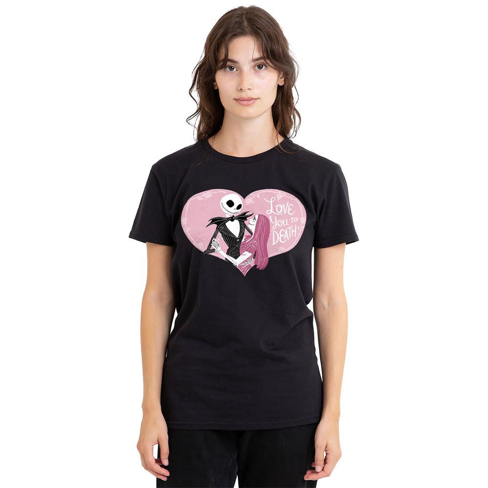 The Nightmare Before Christmas Unisex Adult Love You To Death Valentine`s Day T-Shirt