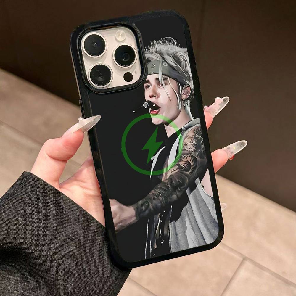 Sänger J-Justin B-Bieber Handyhülle Magnetisch Für IPhone 17 16 15 14 13 12 11 Pro Max Für Magsafe Magnetische Rückabdeckung