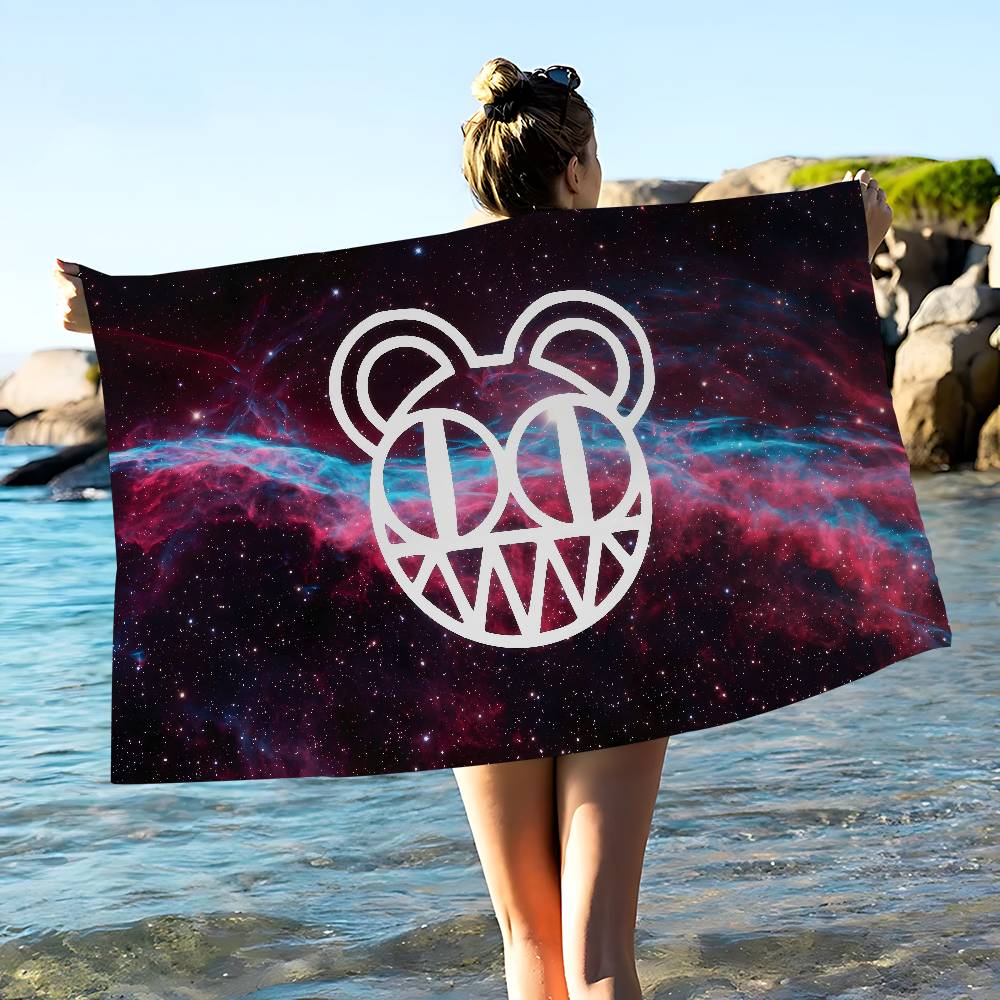 

Band R-radioheadS Microfiber Blanket Quick Drying Beach Towels Oversized Printing Super Absorbent Pool Towel Blanket W30*H60(CM)