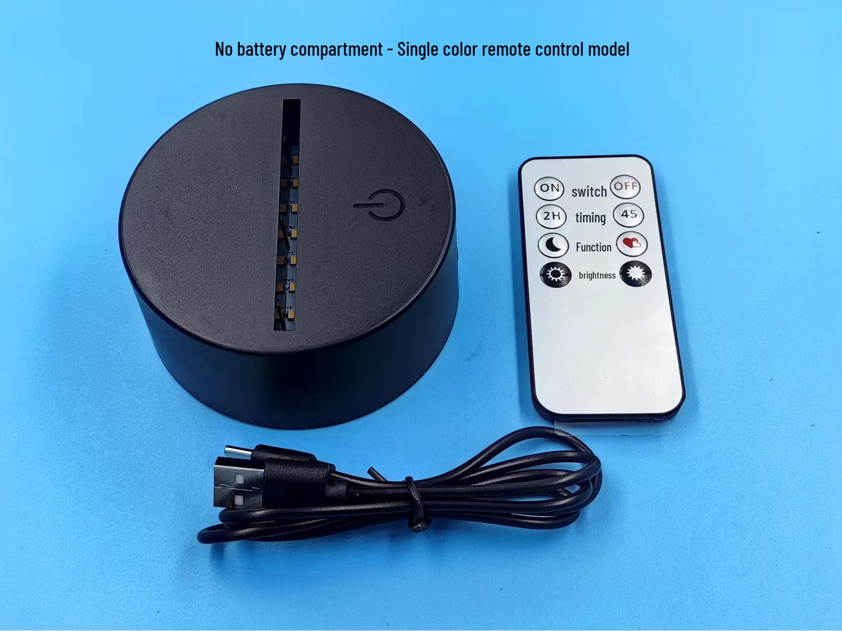 

Ночник «Зыбучие пески 3D»: Светодиодный красочный USB перезаряжаемый сенсорный и дистанционный акриловый подарок Single Color