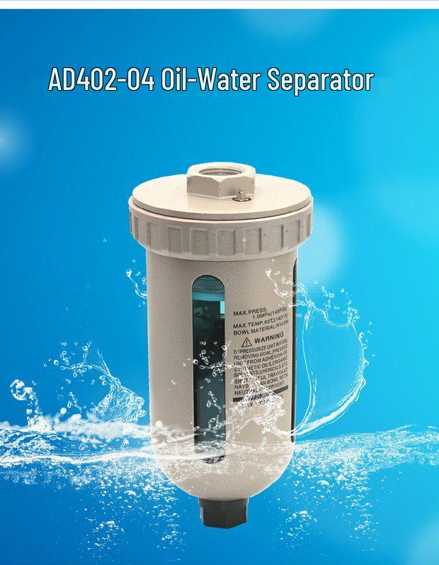 SMC Typ 402 Filtr vzduchového kompresoru a odlučovač oleje a vody s automatickým vypouštěním (AD402-04)