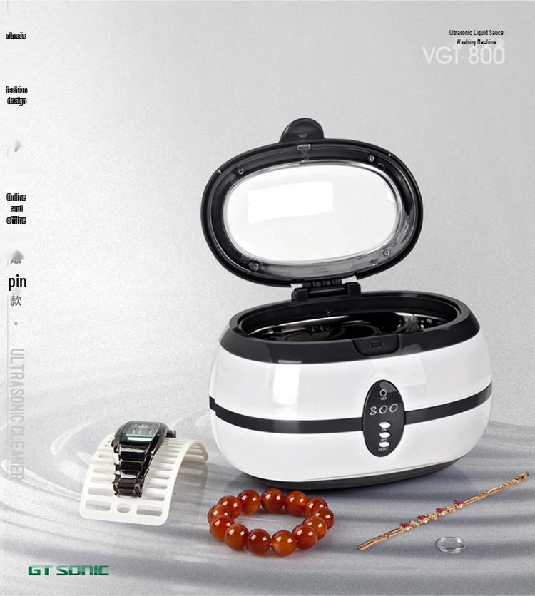 VGT-800 Ultrasonic Cleaner for Glasses, Jewelry, Watches, Razors, Dentures, and Coins