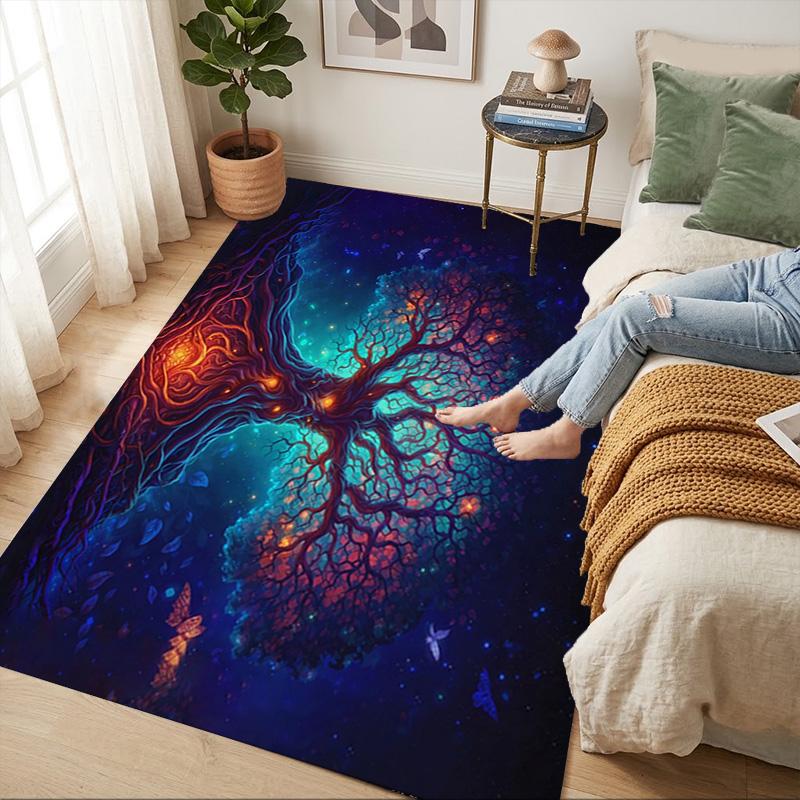 Tree Life Living Room Nonslip Area Rug Soft Carpet For Bedroom Game Playroom Sofa Office Home Decor Doormat Christmas Gift C9301209