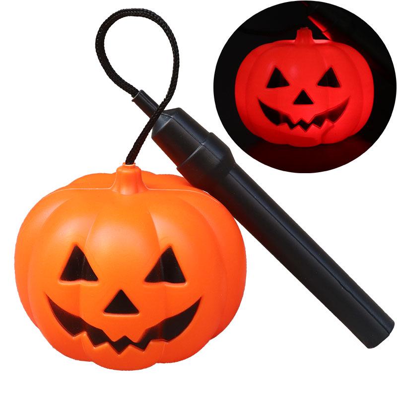Halloween Colorful Music Pumpkin Lantern & Candy Jar with Sound Control