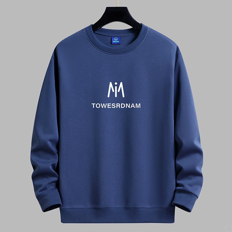 Bluza męska z okrągłym dekoltem z wzorem M Modna codzienna bluza z długim rękawem