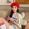 2025 summer casual Loose t shirt for women American vintage letter print black white short sleeve women's t-shirts harajuku streetwear tshirt y2k tops