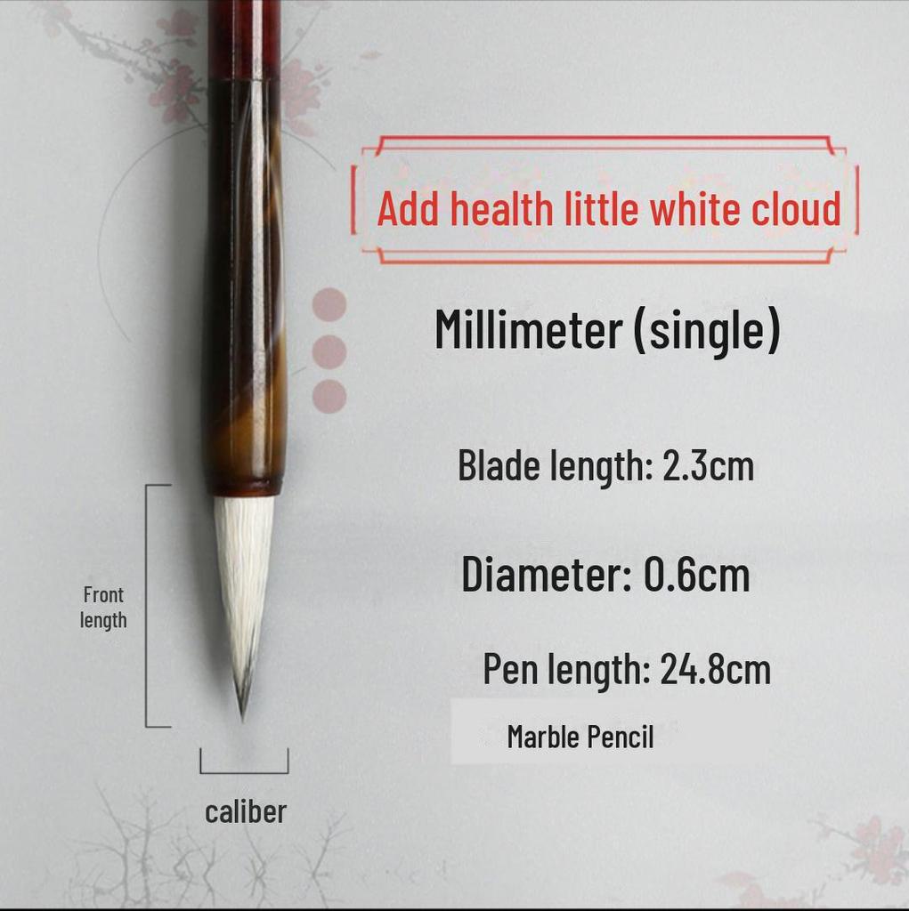 Wolf and Goat Hair Brushes for Primary School Calligraphy – Large, Medium, Small Solid Wood Brushes