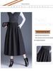 Women's Woolen A-line High Waist Midi Skirt: Thick, Fashionable Autumn/Winter Style