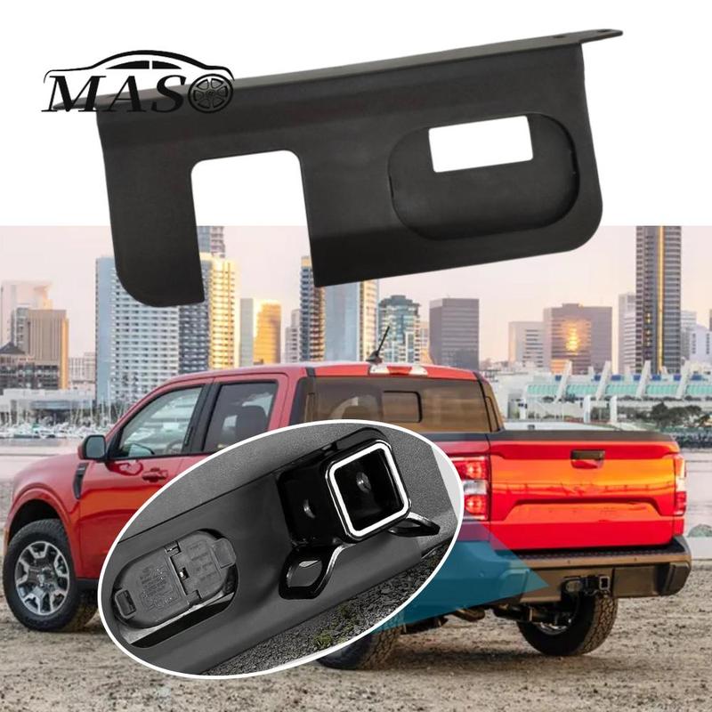 Rear Bumper Cover Plate Black Plastic for Ford Maverick   2024 2025 4/7-Pin Connector Hitch