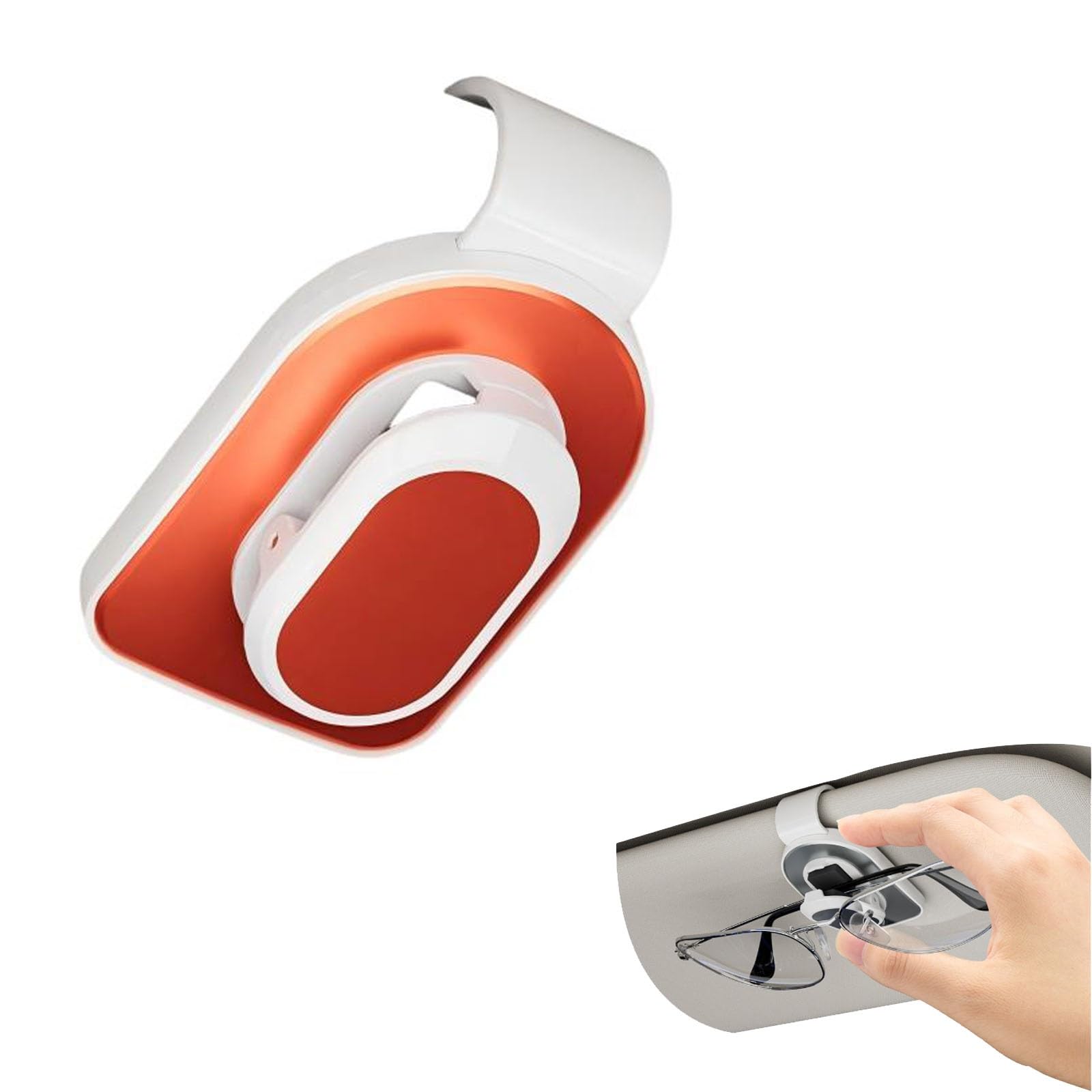 

Sunglass Holder for Nissan Note Aura FE13 Models, Easy to Install, Ticket Card Storage, white червоний